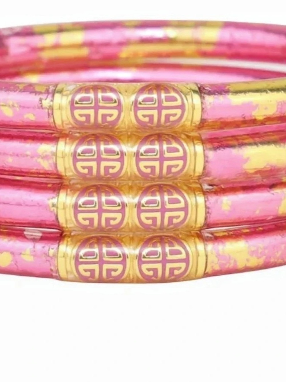 BuDhaGirl KOI Rose All Weather Bangles Set Of Four